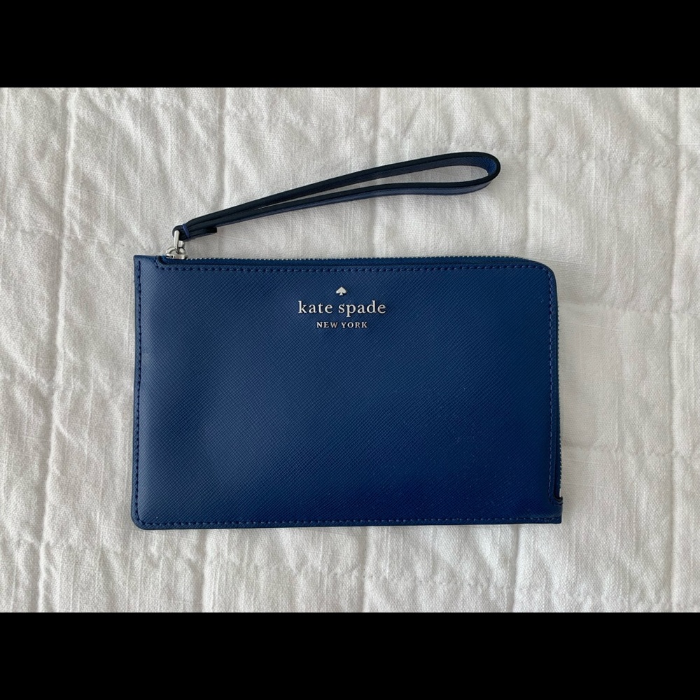 Kate spade blue clutch